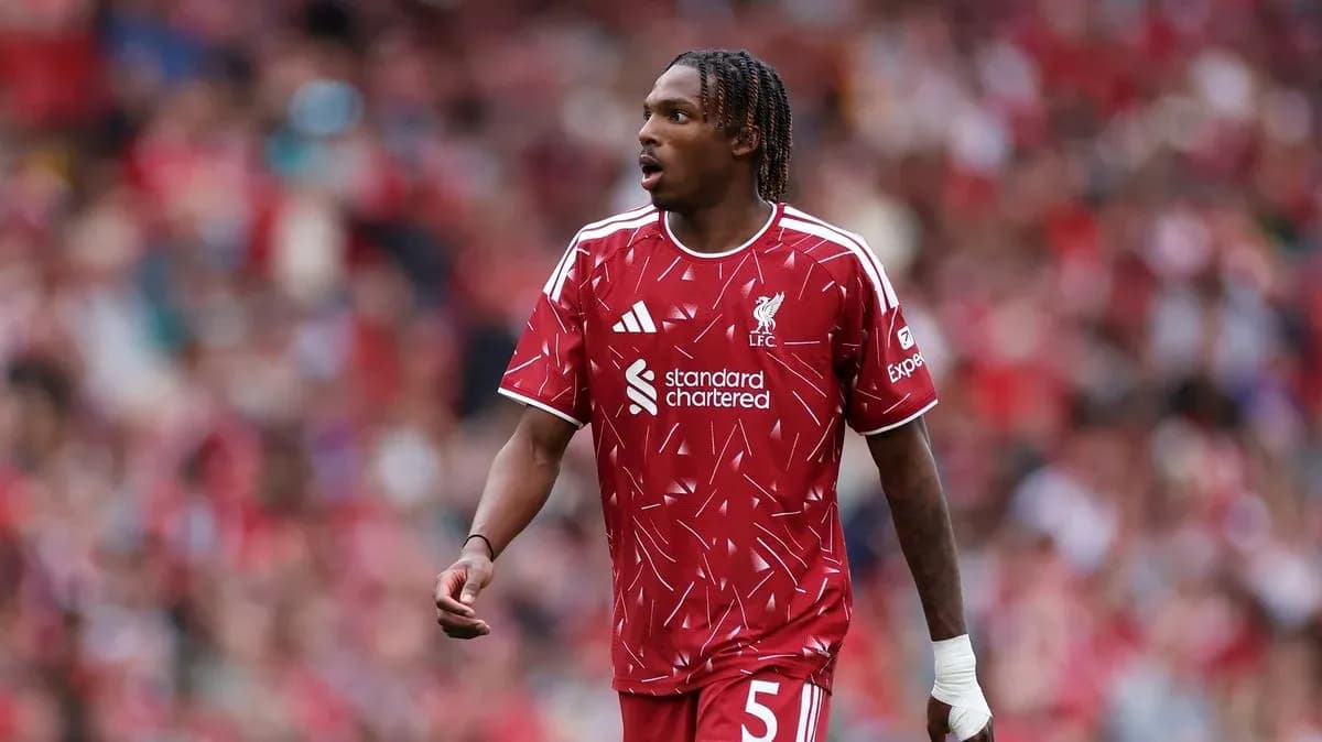 Player in red Liverpool kit during match Player in red Liverpool kit during match