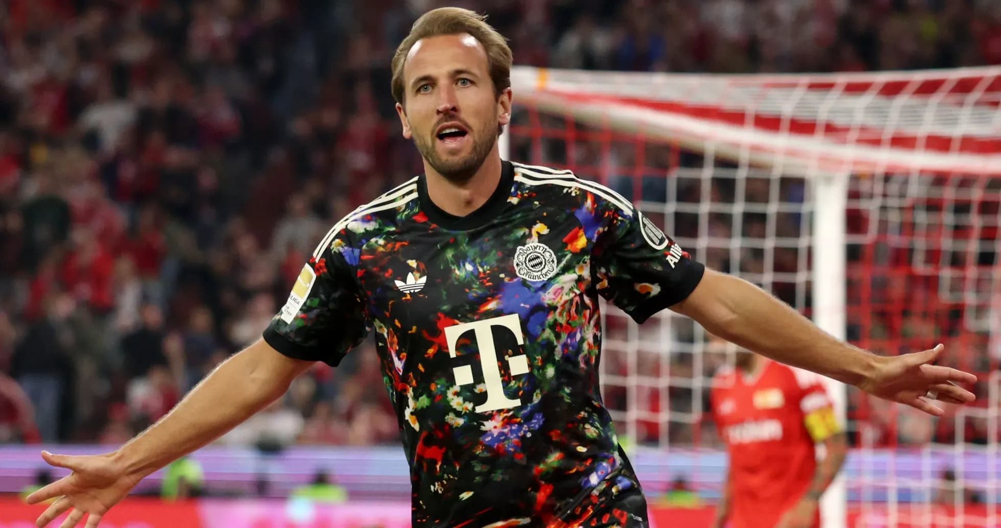 Player celebrating after scoring a goal Player celebrating after scoring a goal