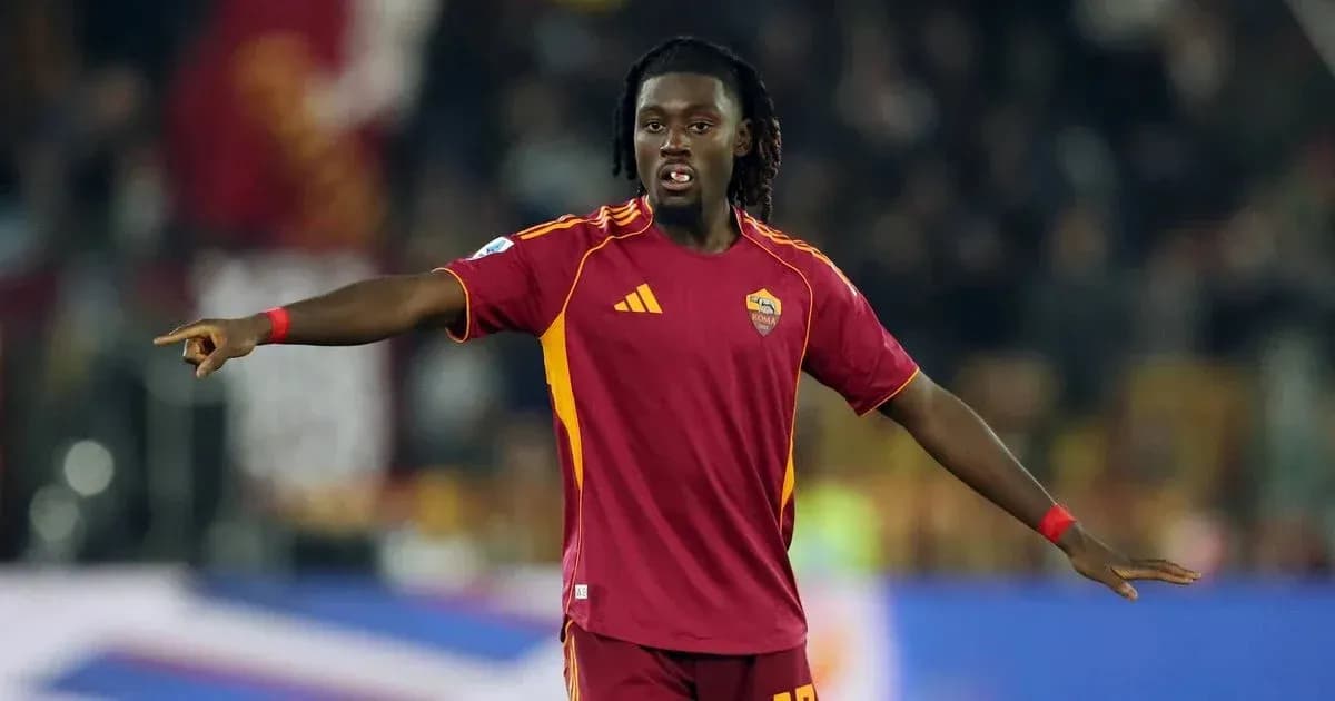 Player gesturing during a match for AS Roma Player gesturing during a match for AS Roma