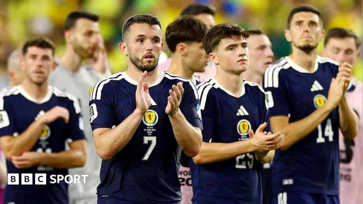 Scottish players applauding after a match Scottish players applauding after a match
