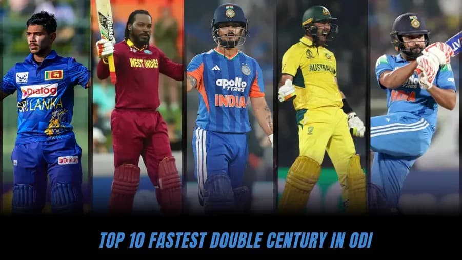 Top 10 Fastest Double Centuries in ODI Cricket (Updated 2026) Top 10 Fastest Double Centuries in ODI Cricket (Updated 2026)